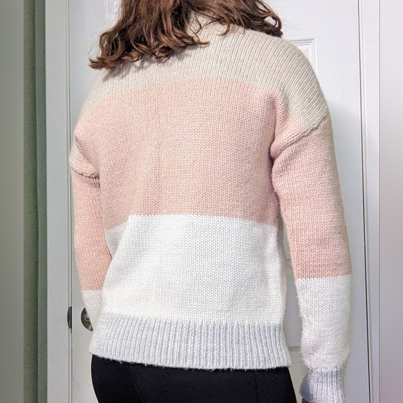 Gap Stripe Mockneck Pullover Sweater in Wool-Blend | Size XS/S - Picture 7 of 12